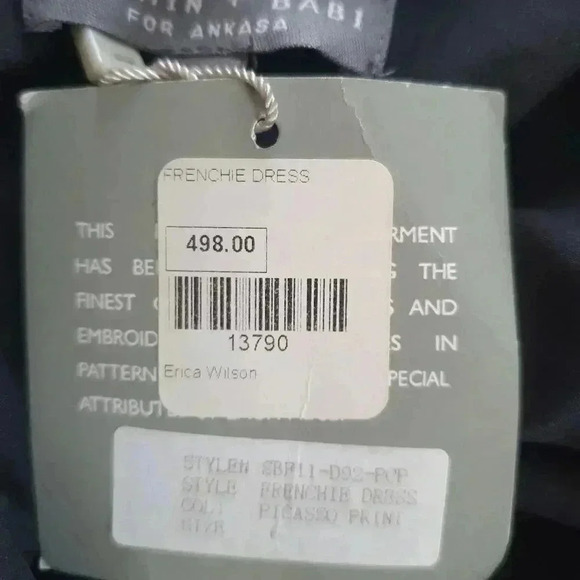 ♥️SILK🎶 Sachin + Babi  dress - Picture 4 of 5